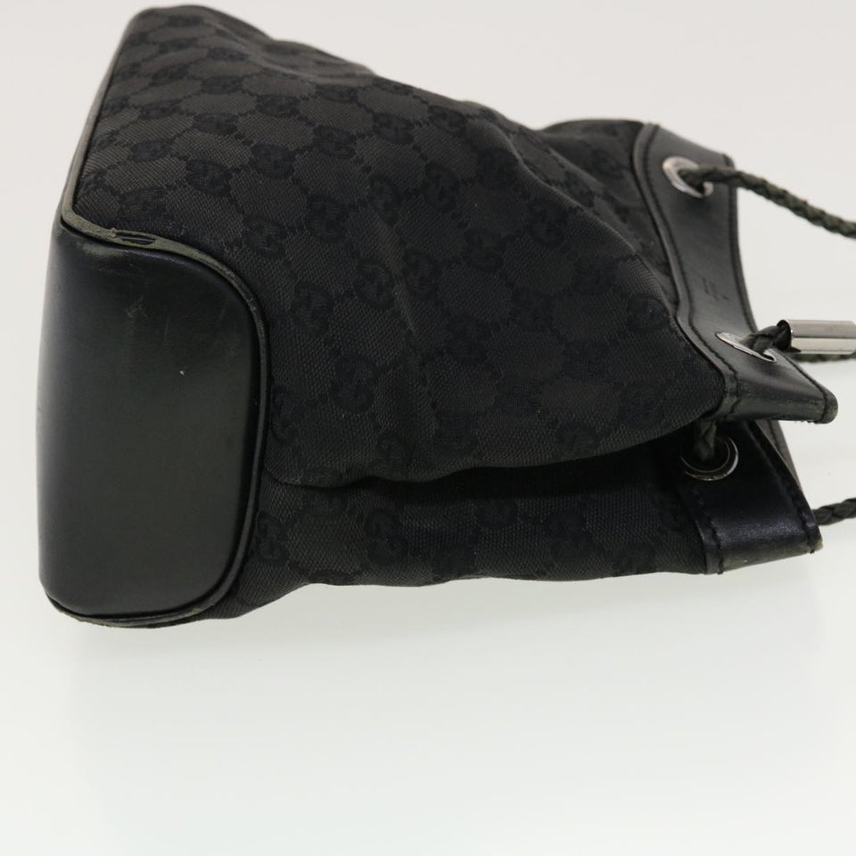 Gucci GG Canvas Shoulder Bag Black 109143 41377