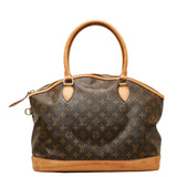 Louis Vuitton Monogram Handbag Leather Brown & Gentlemen