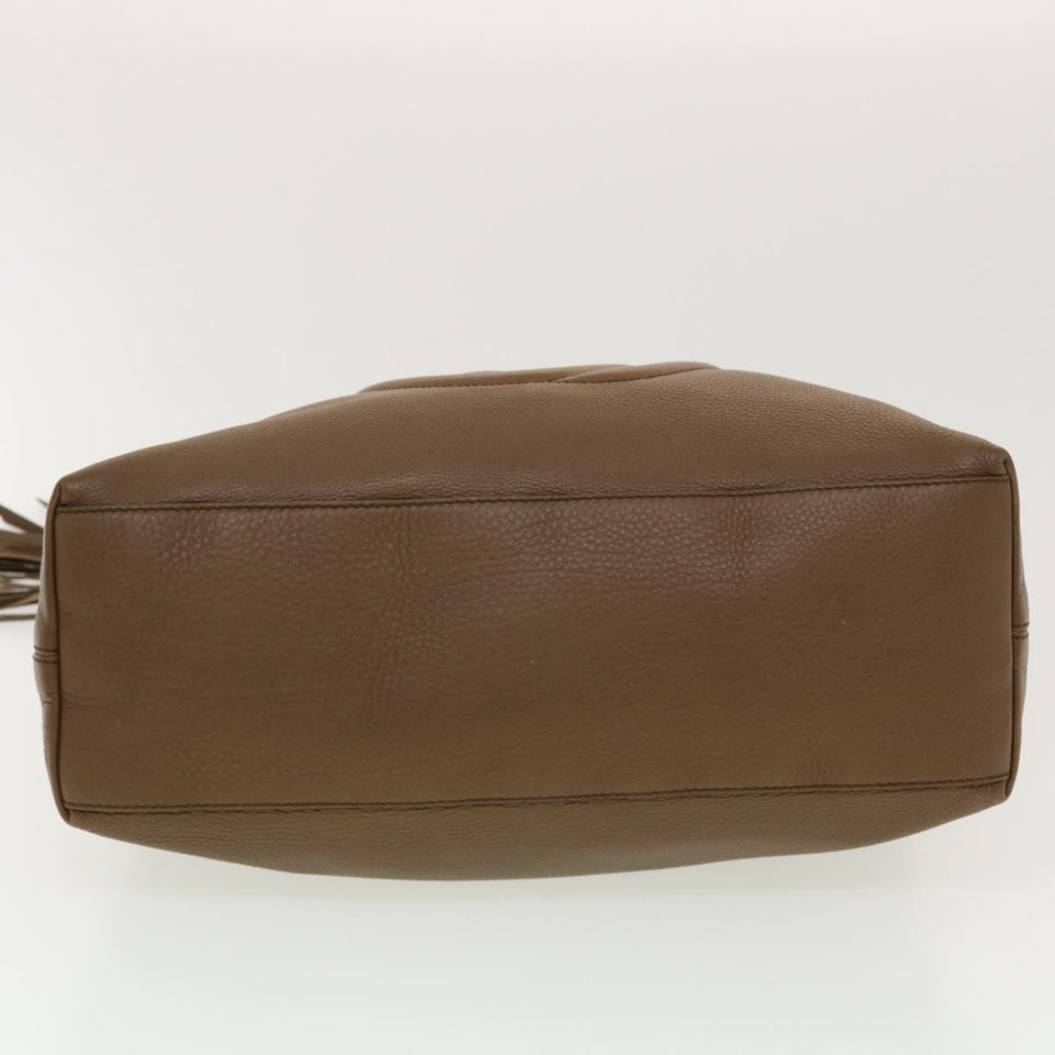 Gucci Chain Soho Shoulder Bag Leather Brown 308982 41958