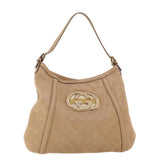 Gucci GG Canvas Guccissima Shoulder Bag Beige 162740 41962