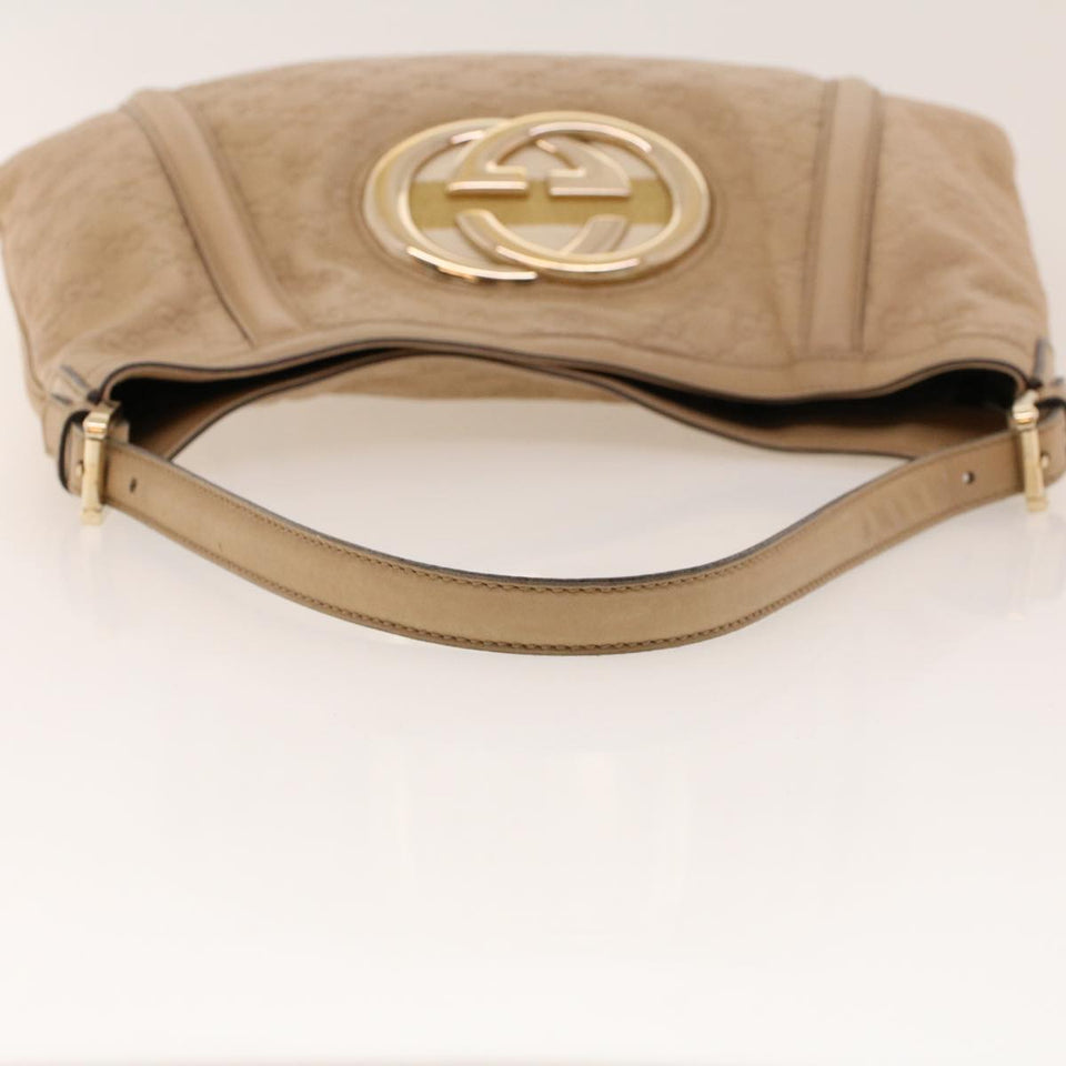 Gucci GG Canvas Guccissima Shoulder Bag Beige 162740 41962