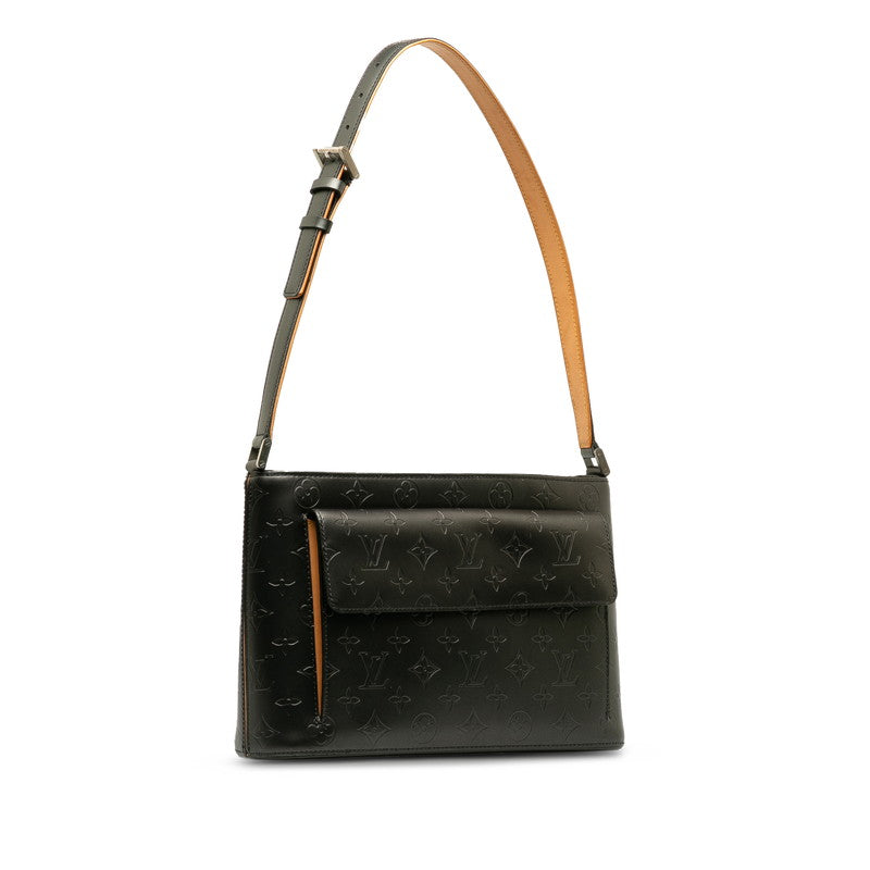 Louis Vuitton Monogram Matte Alston Shoulder Bag Noir Black Leather
