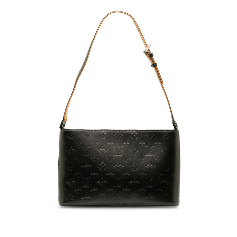 Louis Vuitton Monogram Matte Alston Shoulder Bag Noir Black Leather