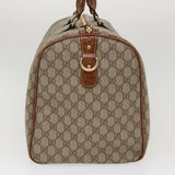 Gucci GG Canvas Boston Bag PVC Leather Beige 206501 42086