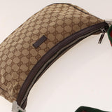 Gucci GG Canvas Web Sherry Line Shoulder Bag Beige Red Green 122790 42089