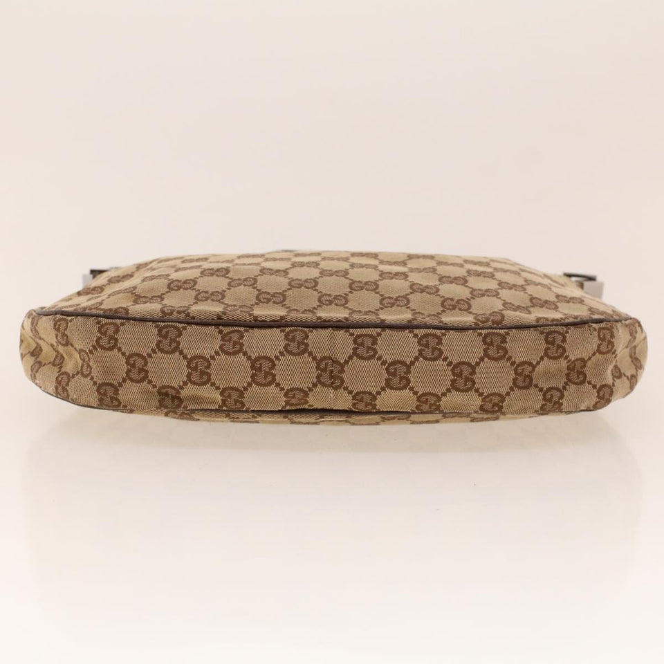 Gucci GG Canvas Web Sherry Line Shoulder Bag Beige Red Green 122790 42089