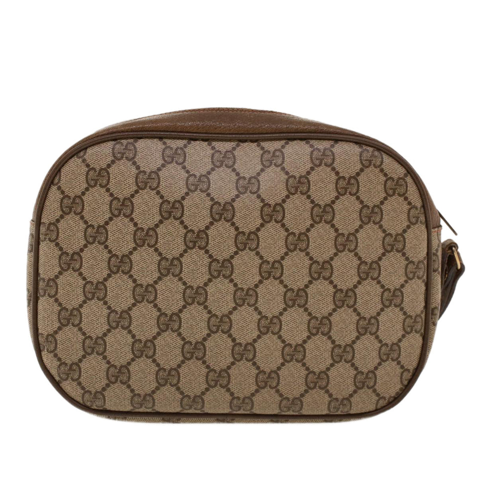 Gucci GG Canvas Web Sherry Line Clutch Bag Beige Red Green 8901034 42098