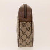 Gucci GG Canvas Web Sherry Line Clutch Bag Beige Red Green 8901034 42098