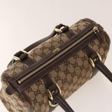 Gucci GG Canvas Boston Bag Beige 130942 42101
