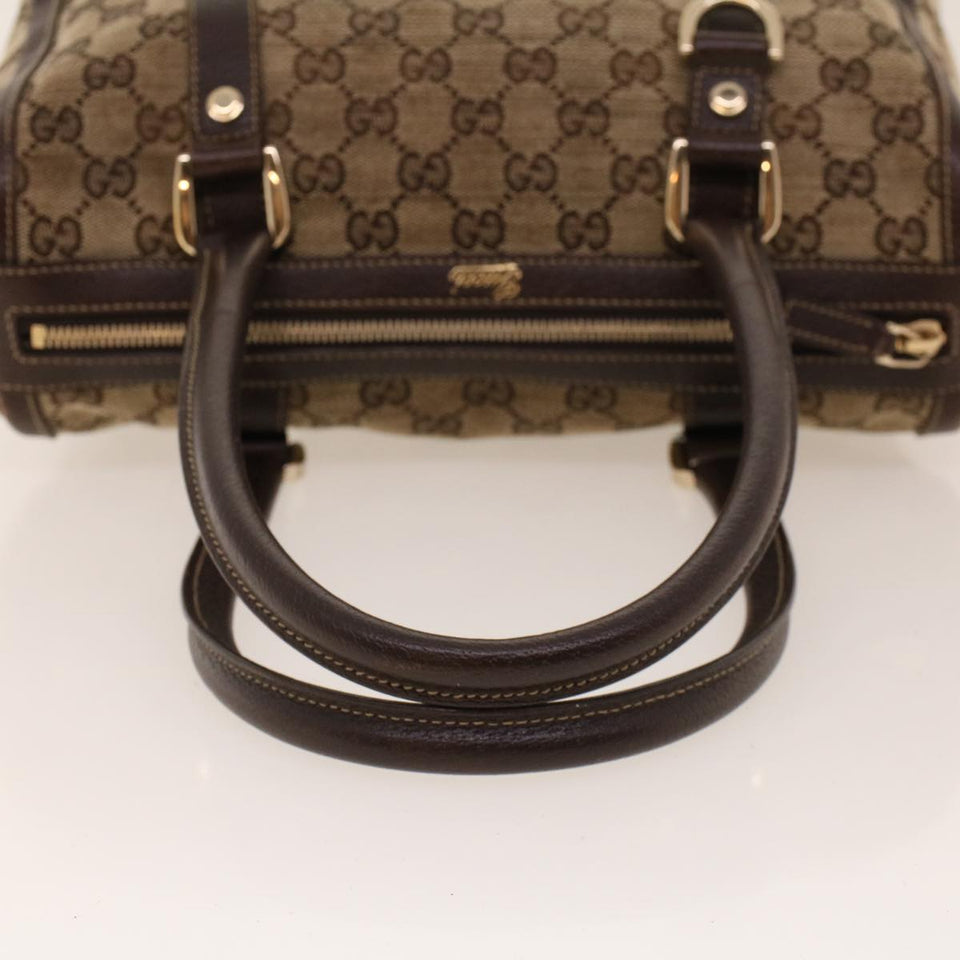 Gucci GG Canvas Boston Bag Beige 130942 42101