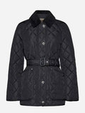 Luxury Burberry Diamond Quilted Nylon Jacket Black