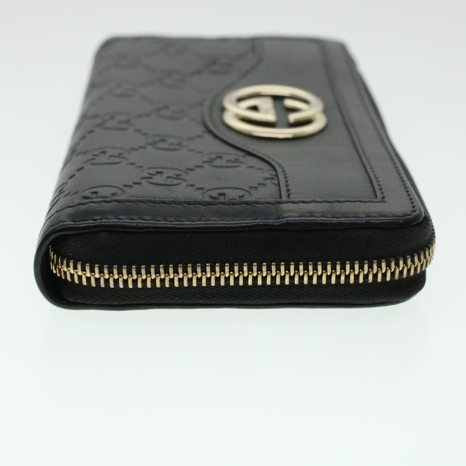 Gucci GG Canvas Guccissima Long Wallet Black 291132 42180