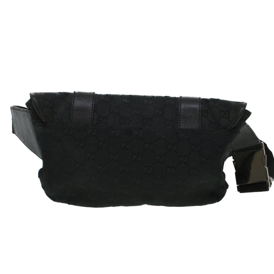 Gucci GG Canvas Waist Bag Black 145851 42185
