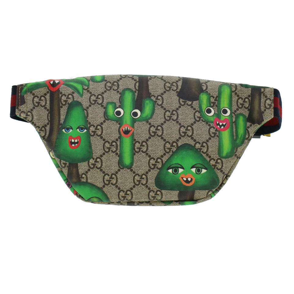 Gucci GG Canvas Sherry Line Children Cactus Waist Bag Beige 502095 42432A