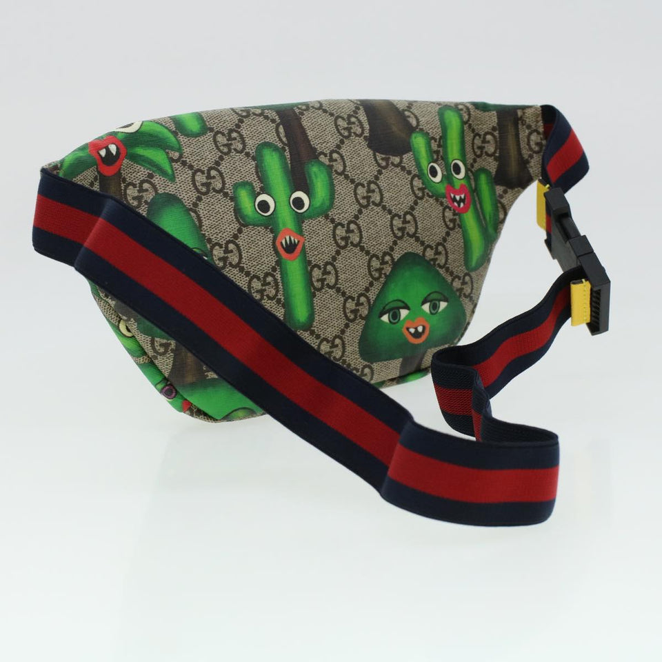 Gucci GG Canvas Sherry Line Children Cactus Waist Bag Beige 502095 42432A