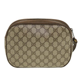 Gucci GG Canvas Web Sherry Line Clutch Bag Beige Red Green 8901034 42585