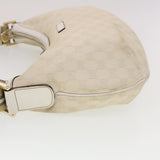Gucci GG Canvas Sherry Line Shoulder Bag White Green 181092 42713