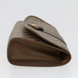 Gucci GG Canvas Web Sherry Line Clutch Bag PVC Leather Beige Red Green 42716