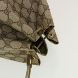 Gucci GG Canvas Shoulder Bag PVC Leather Beige 97.19.302 42832