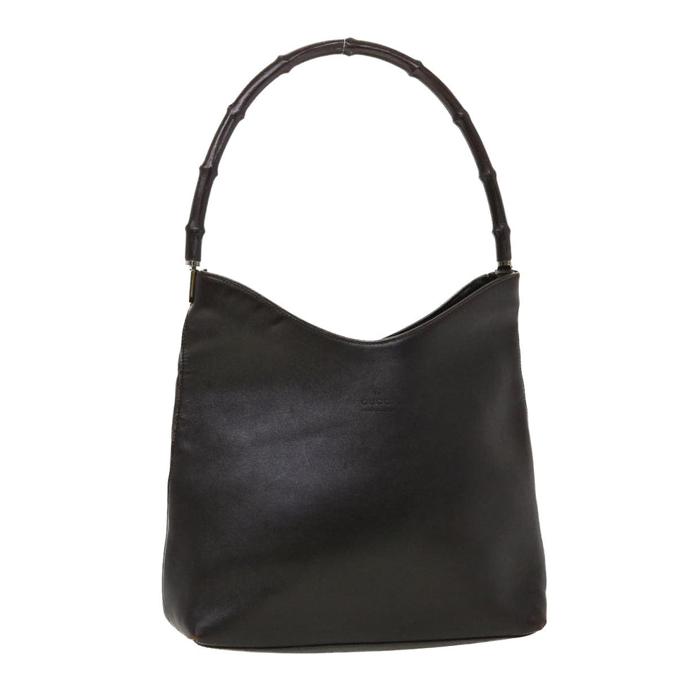 Gucci Shoulder Bag Leather Black 0013244 42833