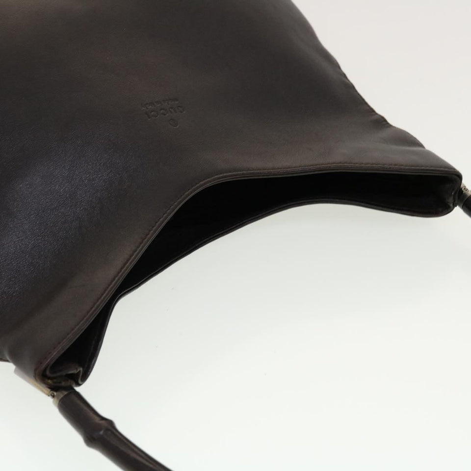 Gucci Shoulder Bag Leather Black 0013244 42833