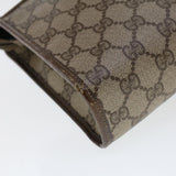 Gucci GG Canvas Clutch Bag PVC Leather Beige 97.01.037 42879