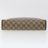 Gucci GG Canvas Clutch Bag PVC Leather Beige 97.01.037 42879