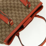 Gucci GG Canvas Shoulder Bag Beige 353122 43168