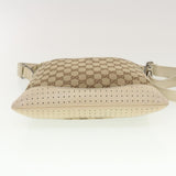 Gucci GG Canvas Shoulder Bag Beige 145857 43173
