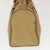 Gucci Web Sherry Line Boston Bag Canvas Beige Red Green 378.012.3841 43210