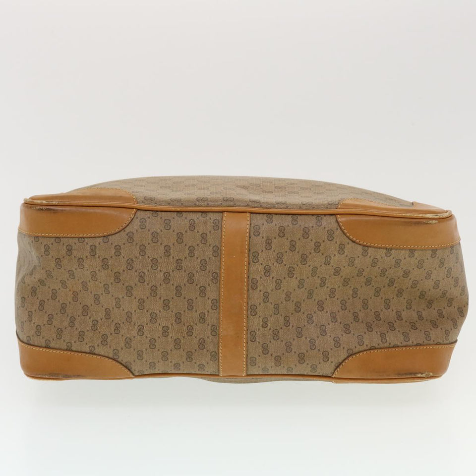 Gucci Micro GG Canvas Hand Bag PVC Leather Beige 002.104.0033 43224