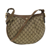 Gucci GG Canvas Shoulder Bag PVC Leather Beige 41.02.058 43239