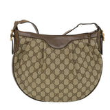 Gucci GG Canvas Shoulder Bag PVC Leather Beige 41.02.058 43239