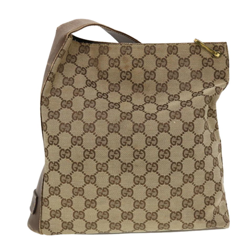 Gucci GG Canvas Shoulder Bag Beige 91761 43267
