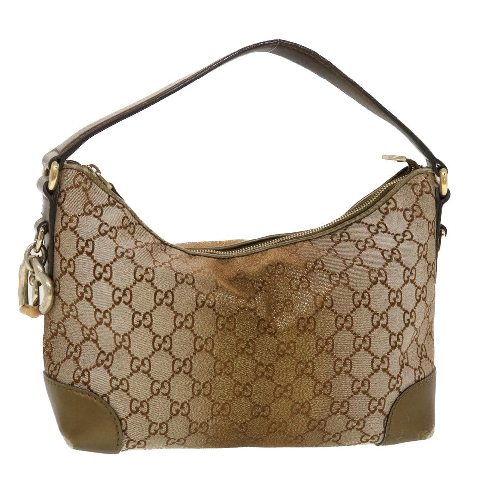 Gucci GG Canvas Shoulder Bag Beige 269959 43302