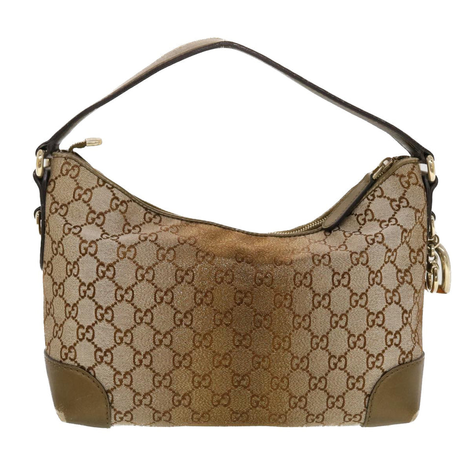 Gucci GG Canvas Shoulder Bag Beige 269959 43302