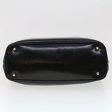 Gucci Bamboo Clasp Hand Bag Leather Black 000.781.0295 43320