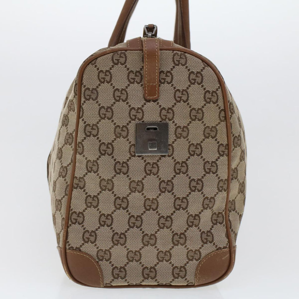 Gucci GG Canvas Web Sherry Line Boston Bag Beige Red 2122.000.5301 43326