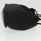 Gucci GG Canvas Shoulder Bag Black 90644 43327
