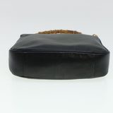 Gucci Bamboo Hand Bag Leather 2way Black 001.3444.1638 43328