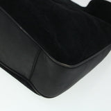 Gucci Bamboo Hand Bag Suede 2way Black 43330