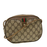 Gucci GG Supreme Web Sherry Line Shoulder Bag Beige Red 89.02.066 43663
