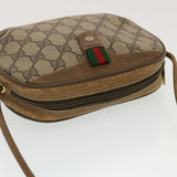 Gucci GG Supreme Web Sherry Line Shoulder Bag Beige Red 89.02.066 43663