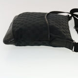 Gucci GG Canvas Shoulder Bag Black 145857 43763