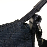 Gucci GG Canvas Shoulder Bag Black 145857 43763