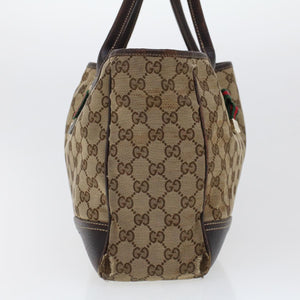 Gucci GG Canvas Web Sherry Line Shoulder Bag Beige Red Green 163805 43883