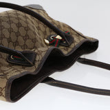 Gucci GG Canvas Web Sherry Line Shoulder Bag Beige Red Green 163805 43883