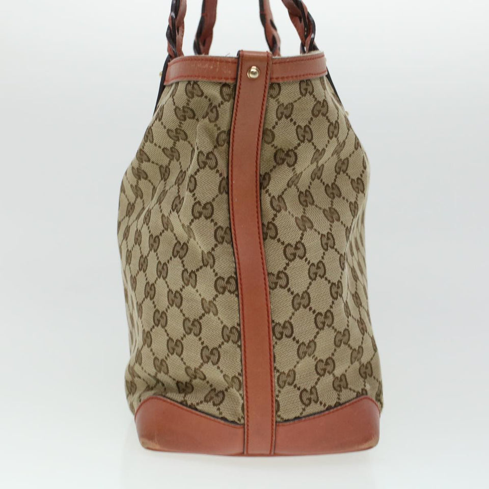 Gucci GG Canvas Tote Bag Beige 247209 43885
