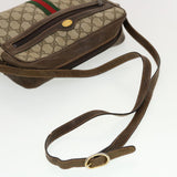 Gucci GG Canvas Web Sherry Line Shoulder Bag Beige Red Green 43901