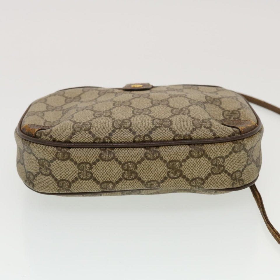 Gucci GG Canvas Web Sherry Line Shoulder Bag Beige Red Green 43903